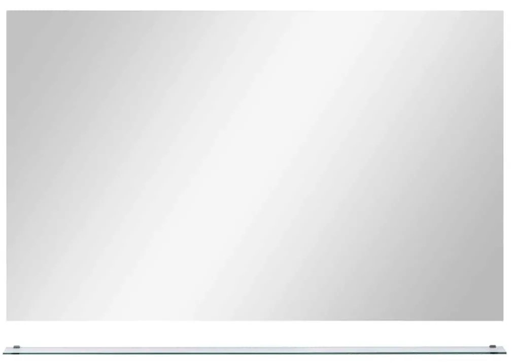 edzett üveg falitükör polccal 100 x 60 cm