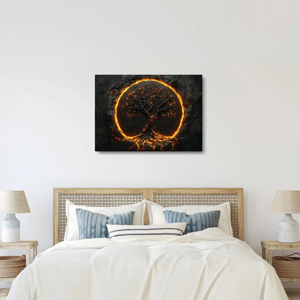 Kép – Életfa lávában II. (70x50 cm)