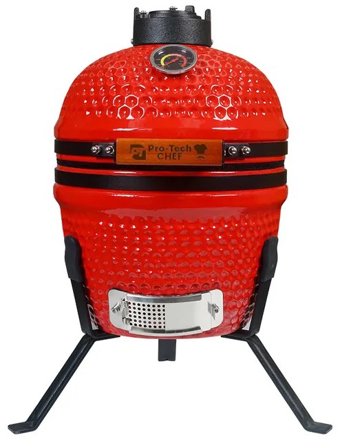 Kerti kerámia grill Kamado CL-13 Red Pro-Tech CHEF 40200