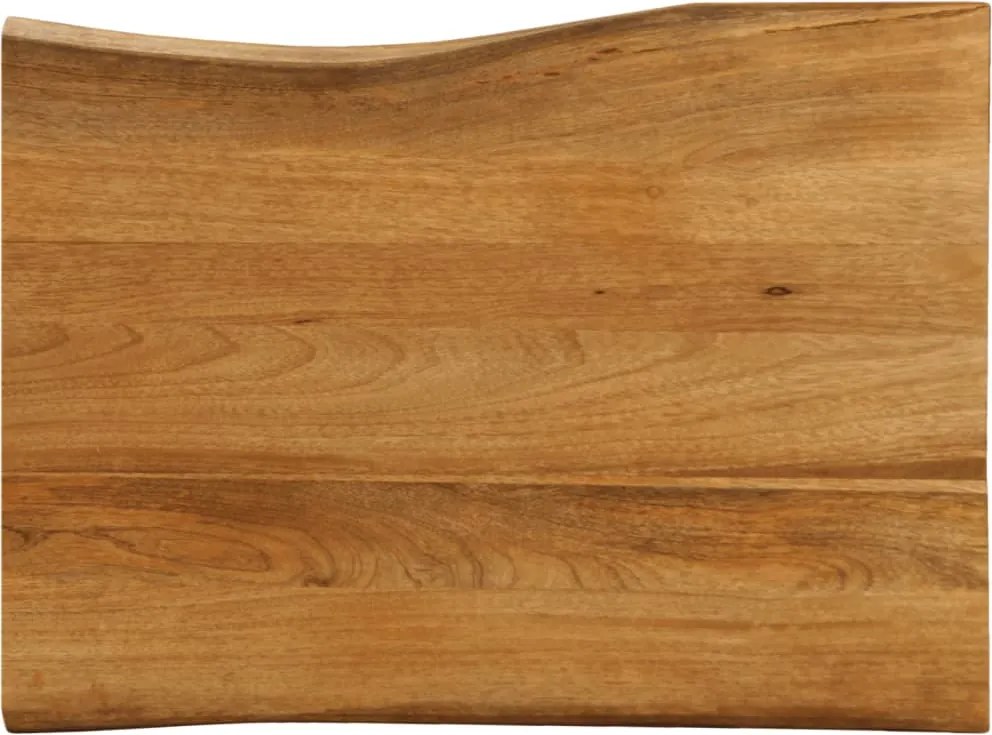 vidaXL tömör mangófa természetes élű asztallap 70 x 60 x 2,5 cm