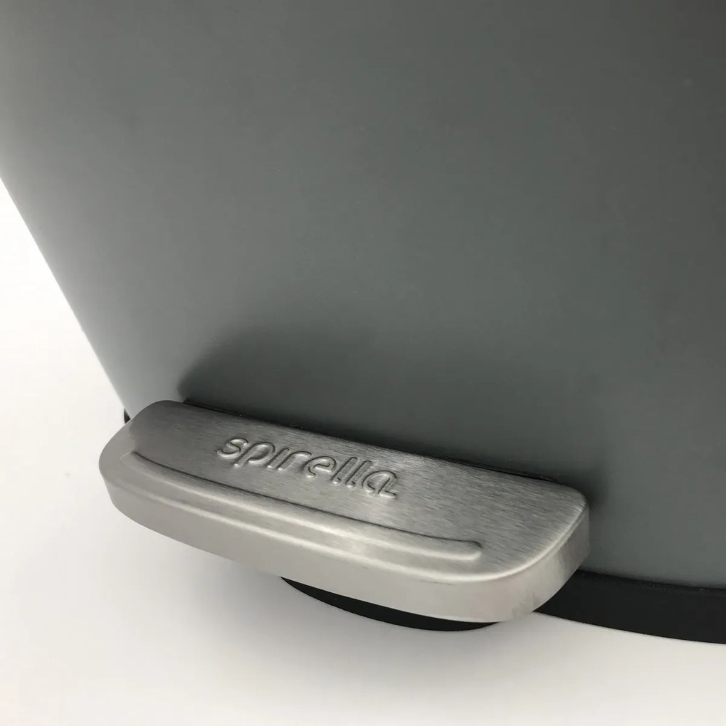 Spirella Soft-close Akira pedálos hulladékgyűjtő 12 l, matt szürke, 12 l
