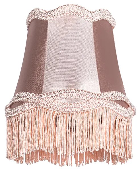 Szövet lámpabúra csipesszel rózsaszín 12 cm - Granny