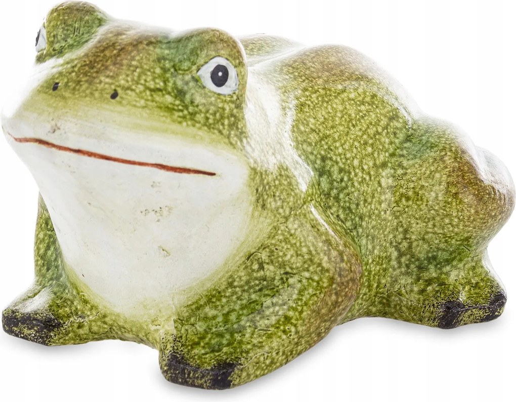 Béka figura béka fekvő kis pihenő szerencse szimbólum vicces figura