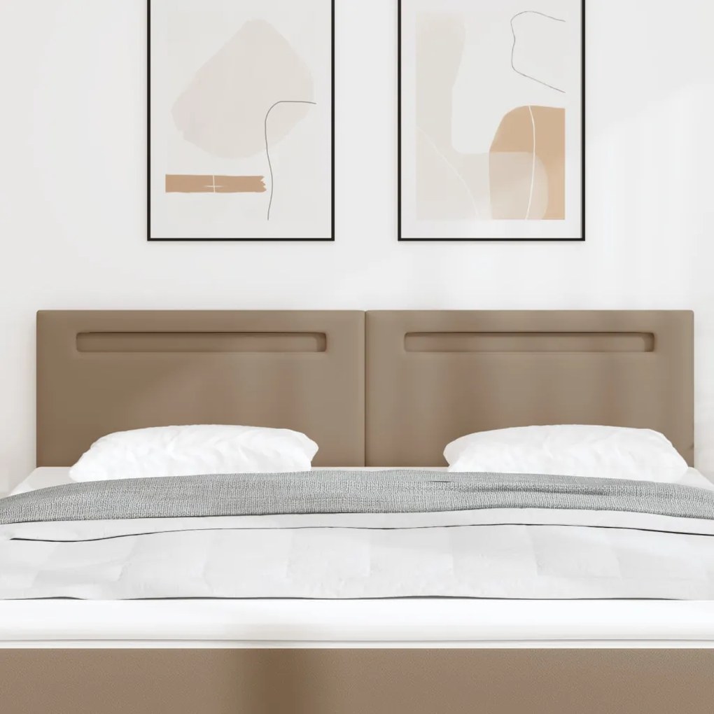Fejtámla Egyszerű Design Kávébarna 180 cm Műbőr
