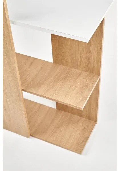 COZYRA íróasztal, tölgy/fehér