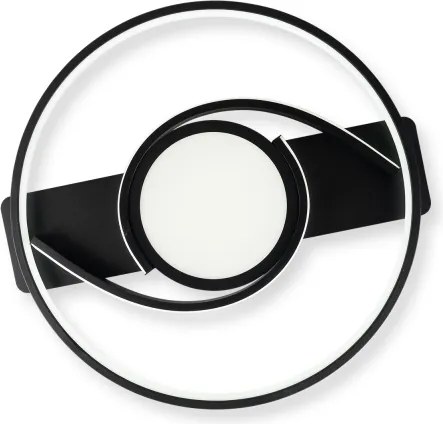 Brilagi - LED Dimmelhető mennyezeti lámpa TWIRL LED/38W/230V fekete + távirányító