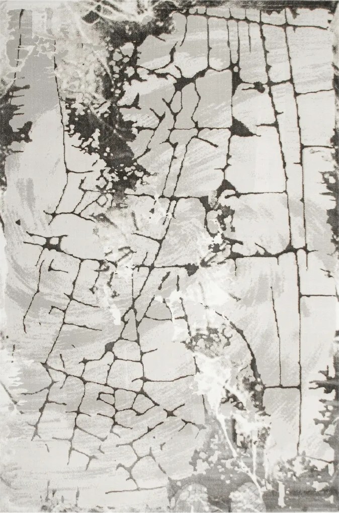 Szőnyeg Szürke Krém Beton Vakolat Márvány Loft Nappali Garda 160x230 cm