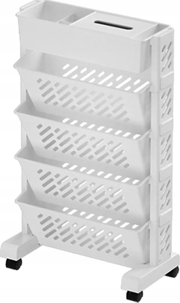 Mobil Polc Kerekeken Könyvespolc Fürdőszobai Szekrény Szervező Kocsi