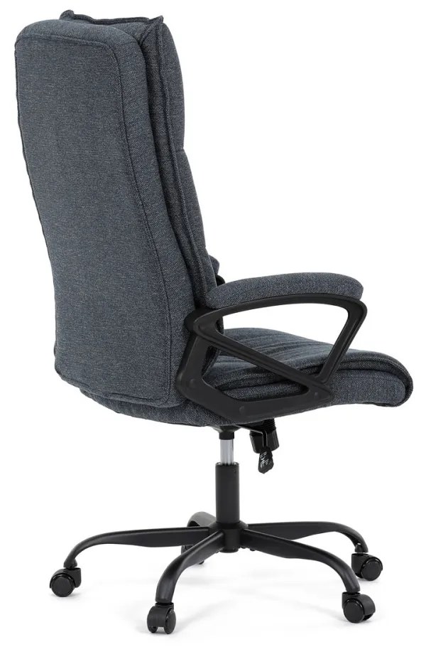 Scaun pivotant de birou confortabil, din țesătură, de culoare gri închis. KA-Y348
