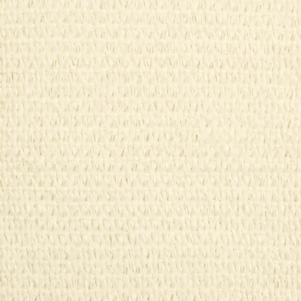 krémszínű HDPE napvitorla 160 g/m² 7 x 7 m