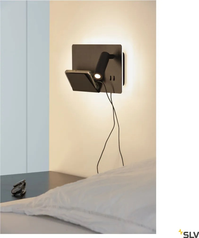 SLV SOMNILA 1003455 Fali lámpa 1x15W/LED 3000K 490LM