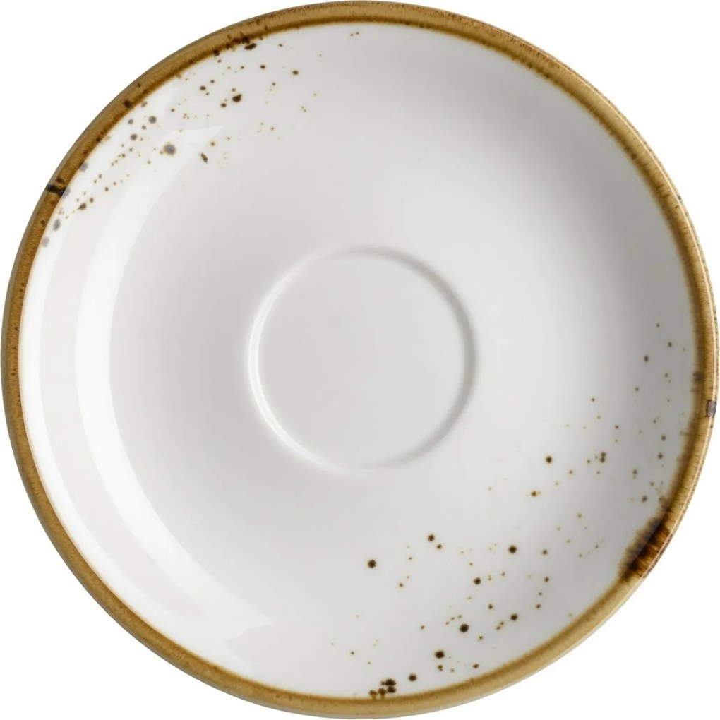 Mäser Espresso csészealj Pintar Fehér barnapöttyök 13 cm, S