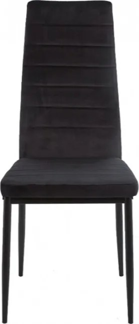 Coleta Nova bársony szék Fekete - 4 db