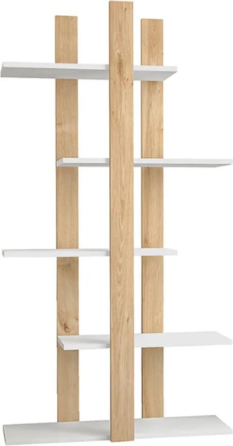 Polcos tároló könyvespolc 45x21x170cm szürke FUR1958-2