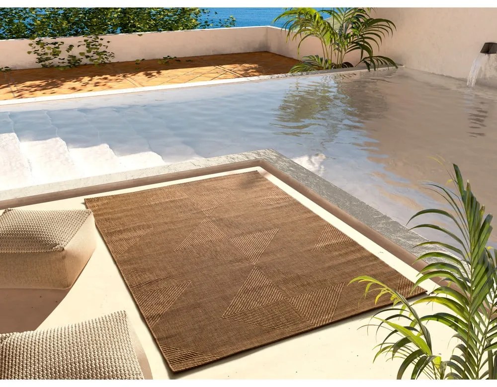Barna kültéri szőnyeg 80x150 cm Guinea Natural – Universal