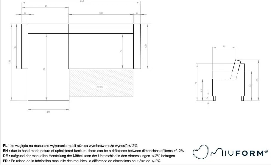 Zöld kordbársony kinyitható sarokkanapé (variálható) Lazy Lukka – Miuform