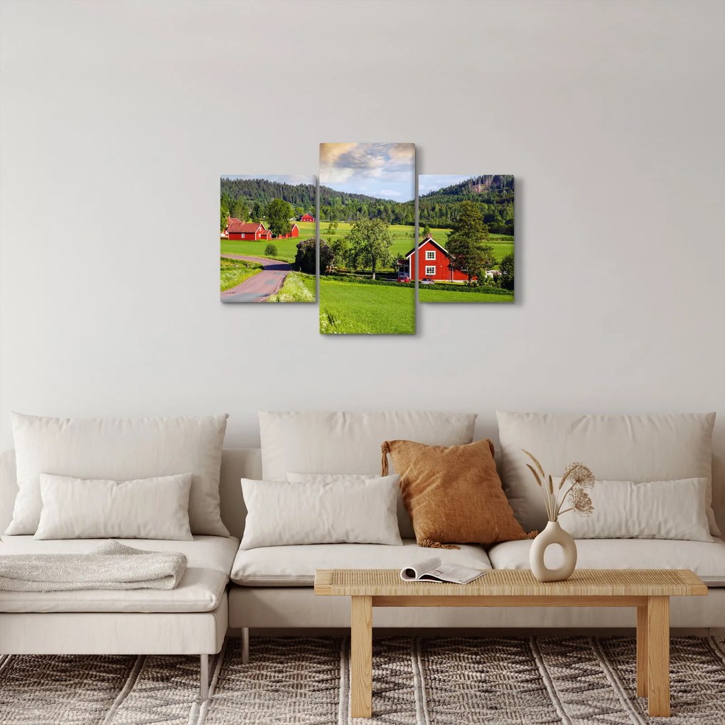 Vidéki kép (90x60 cm)