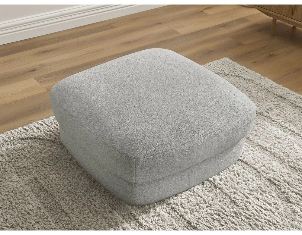 Világosszürke buklé lábtartó Leonore – Bobochic Paris