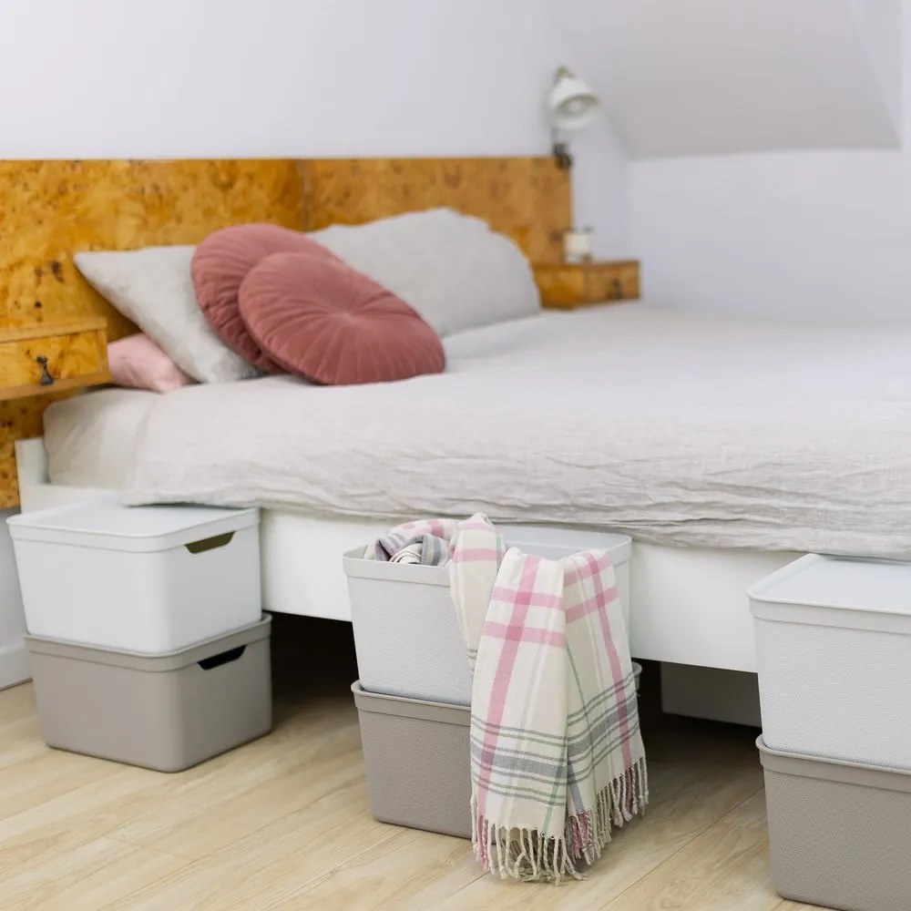 Műanyag tárolódoboz fedéllel Deco - Rotho