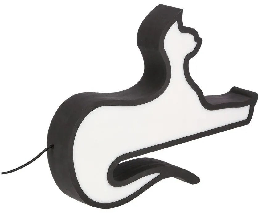 Fekete gyerek éjjelilámpa Cat – Candellux Lighting