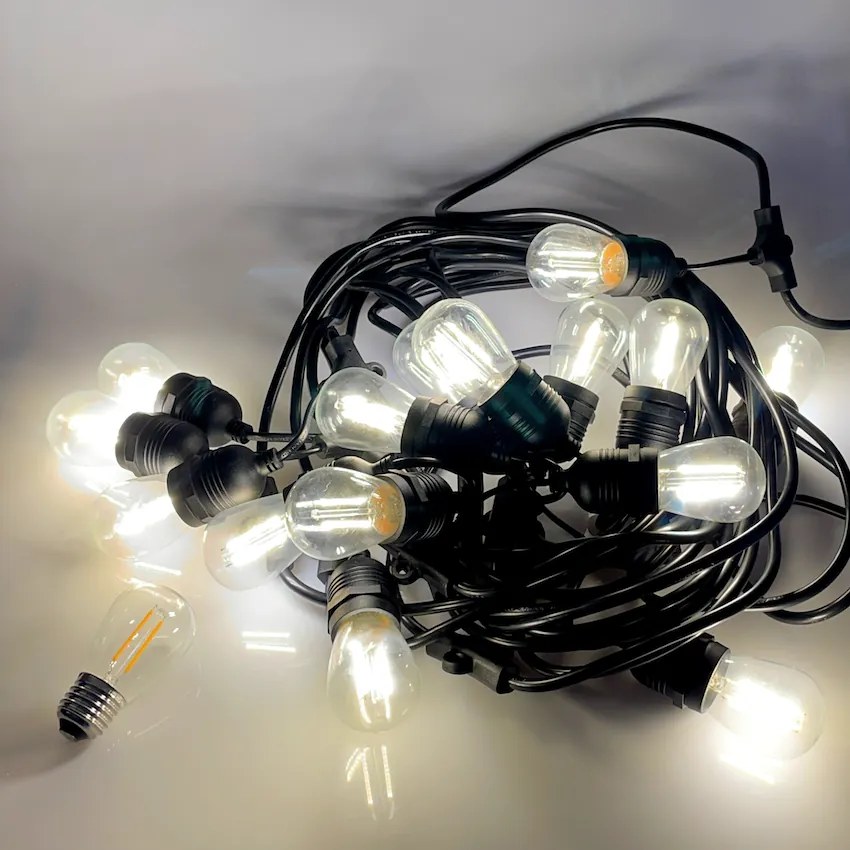 Kültéri fénylánc LED izzókkal - 14,4 m