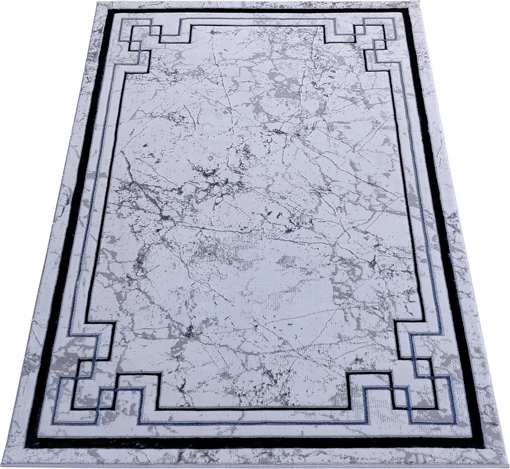 Szőnyeg 120x180 Krémszínű, Szürke És Gránátalma Modern Hálószoba Nappali