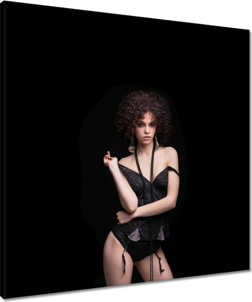 Vászonkép 60x60 Púdermentes nő