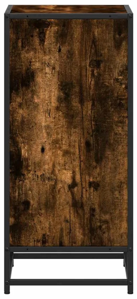 füstös tölgy színű szerelt fa könyvszekrény 40x35x76 cm