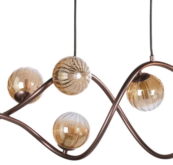 ONLI - Csillár zsinóron FRIDA 8xG9/10W/230V réz