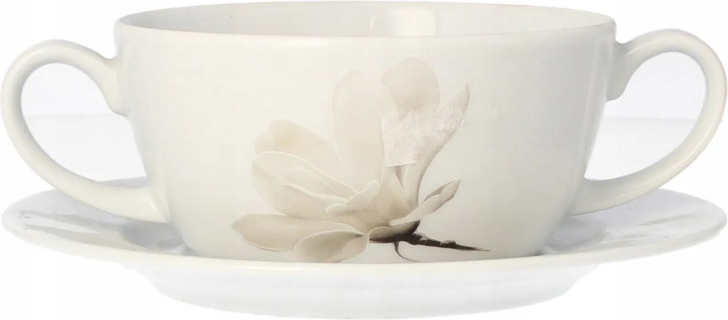 Lubiana Húsleveses Csésze Alátéttel Szett Pacalleveshez Magnolia 300 ml 16 cm