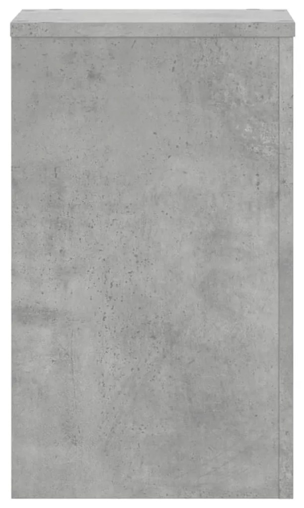 2 db betonszürke szerelt fa növénytartó állvány 30 x 30 x 50 cm