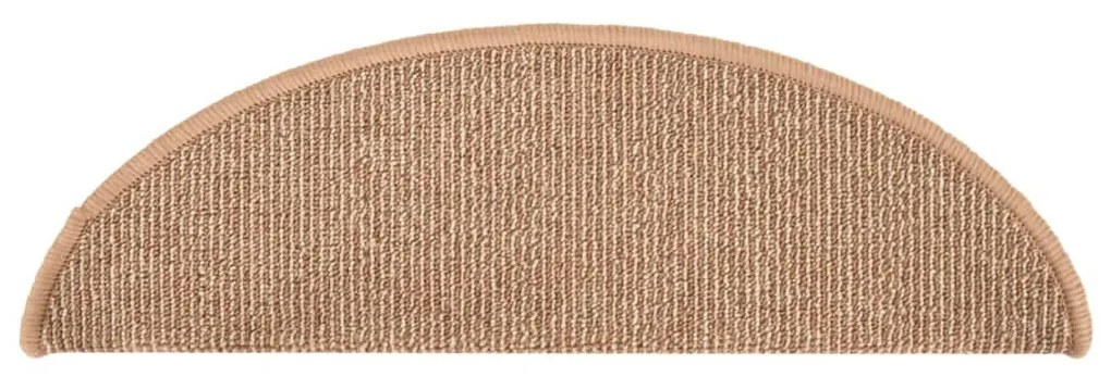 15 db világosbarna lépcsőszőnyeg 65 x 21 x 4 cm