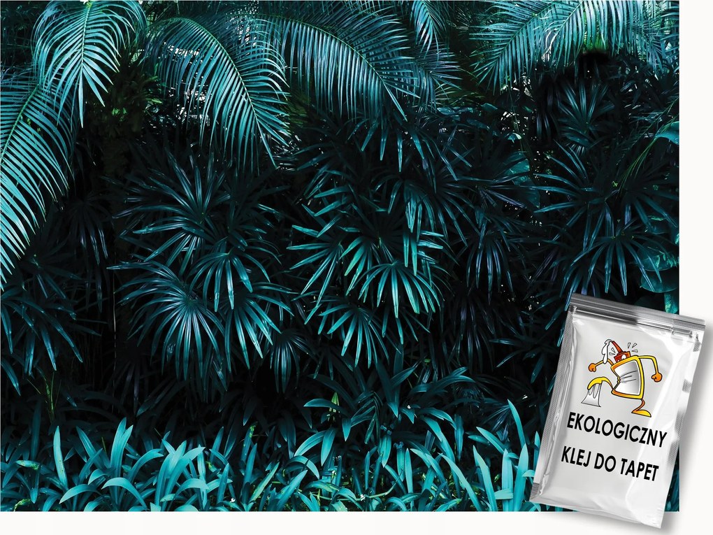 Fotótapéta Flizelina Levelek Egzotikus Botanikus Zöld 300x210 ragasztó