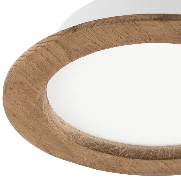 LED mennyezeti lámpa WOODY SPOT LED/16,5W/230V 4000K dió, Ø18,5 cm