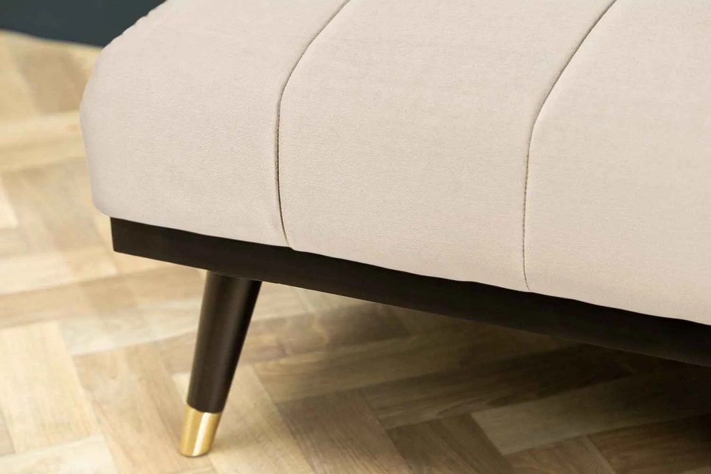 Design ágyazható kanapé Halle 180 cm pezsgő bársony