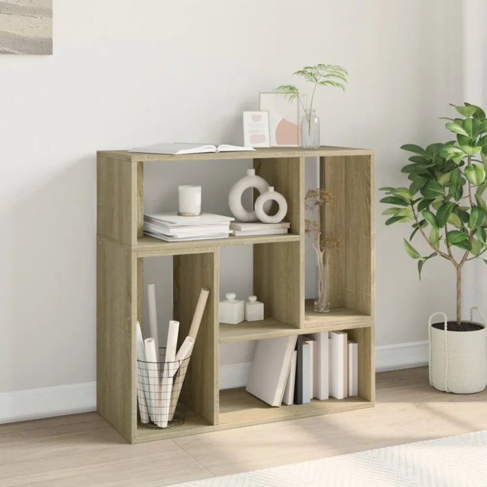 2 db sonoma tölgy színű szerelt fa TV-szekrény 75 x 30 x 50 cm