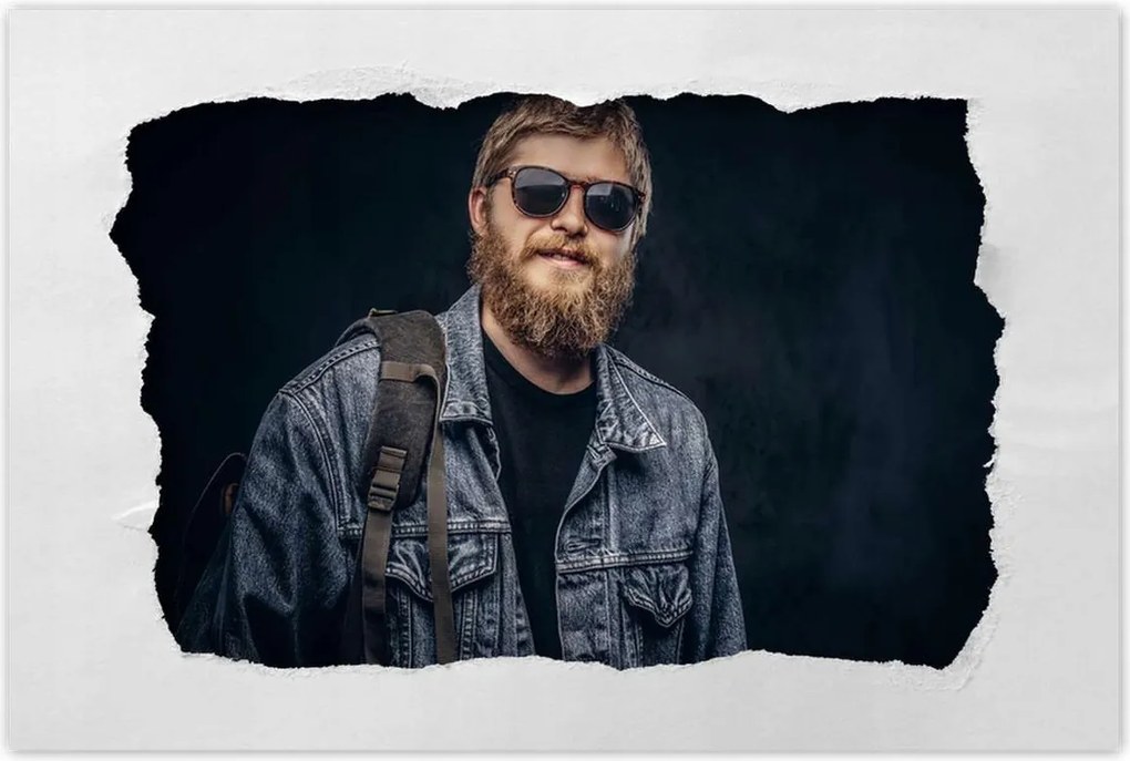 Poszterek 90x60 Mosolygó Hipster