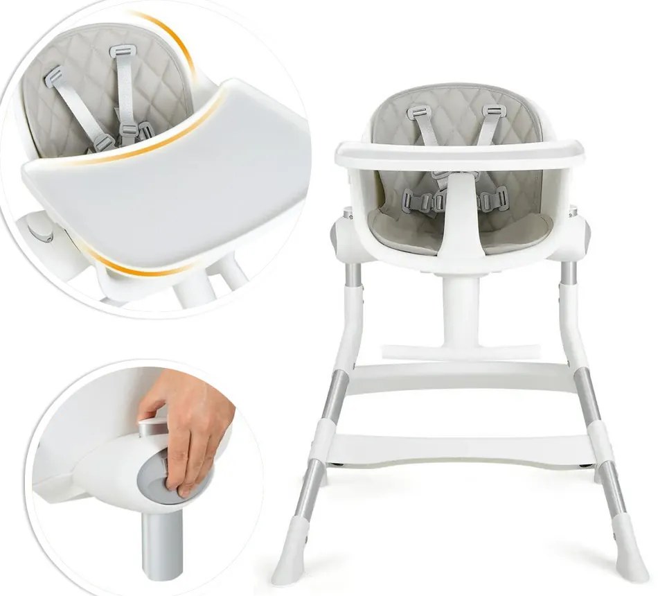 Állítható magasságú babaetetőszék