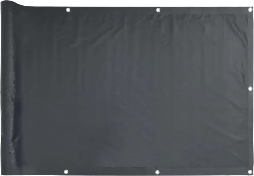 vidaXL 90x600 cm antracit szürke Oxford szövetű erkély ablak sötétítő