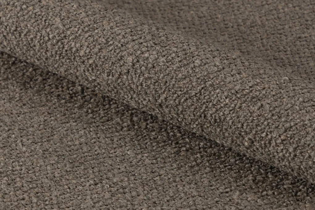 MAZZONI EXPORT RODERIC Barna Taupe (Monza 40 szövet)/olajozott tölgyfa váz - RETRO FA SZÉK BOUCLÉ NAPPALIBA ÉTKEZŐBE KONYHÁBA