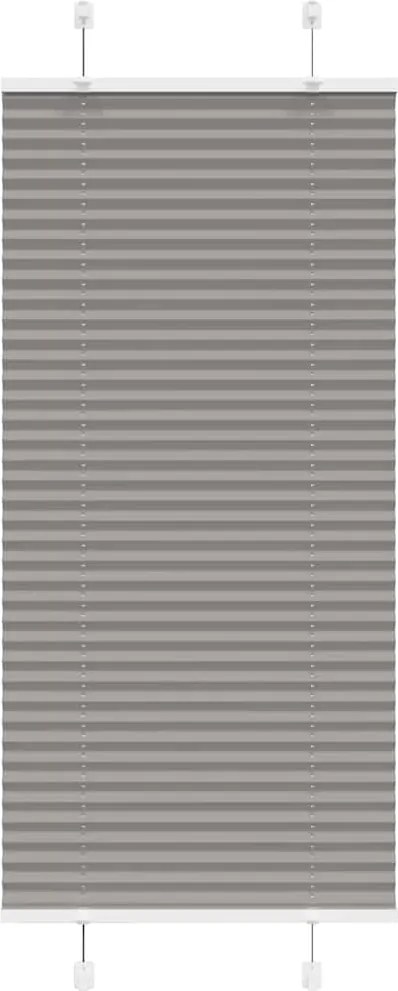 vidaXL pliszírozott redőny antracit 65x150 cm szövetszélesség 64,4 cm