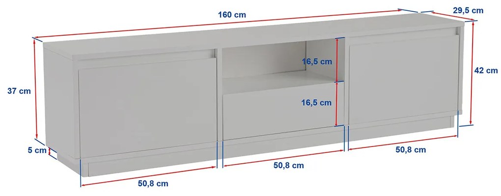 TV asztal Vanguard Travertine