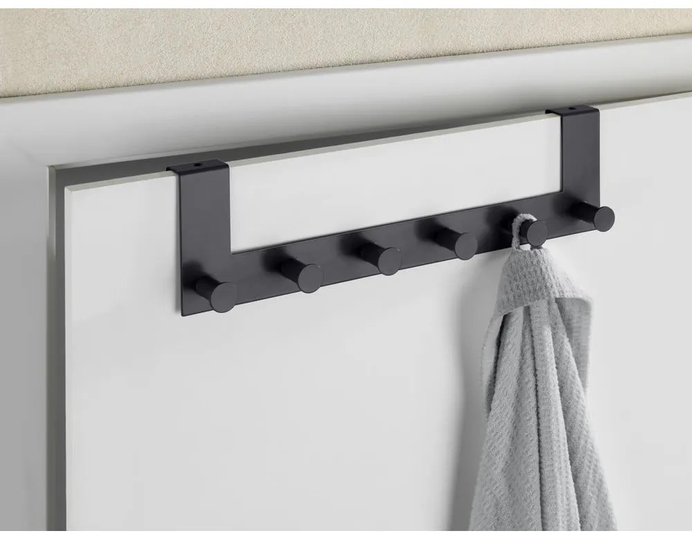 Fekete fém ajtófogas 39 cm Celano – Wenko