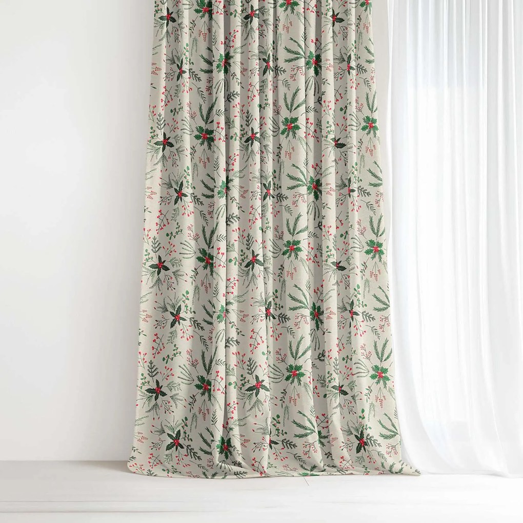 Goldea valencia dekoratív drapéria - erdei ágcskák 180x135 cm