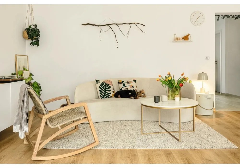 Szürkésbézs kézi szövésű gyapjúkeverék szőnyeg 200x290 cm Minerals – Flair Rugs