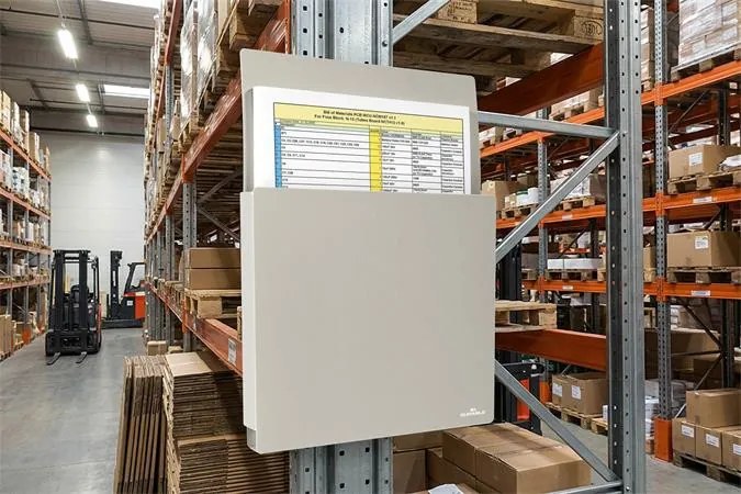 Dokumentumtartó, A4, mágneses, DURABLE Info Box, szürke (DB507310)