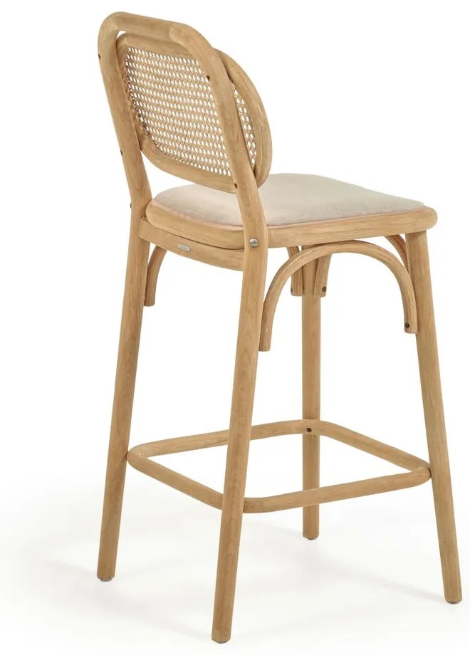 Natúr színű tölgyfa bárszék (ülésmagasság 65 cm) Doriane – Kave Home