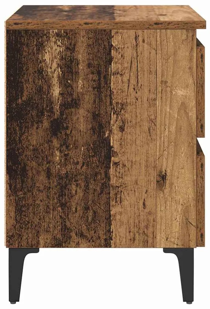 Éjjeliszekrény 2 pcs Régi fa 40 x 35 x 50 cm Faanyag