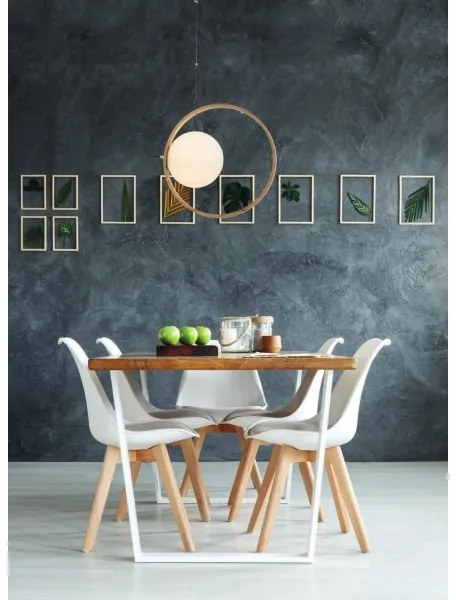 Redo 01-2319 - Csillár zsinóron KLEIDI 1xE14/28W/230V átm. 27 cm barna