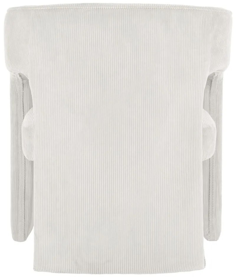 Fehér kordbársony fotel Vigor – Leitmotiv